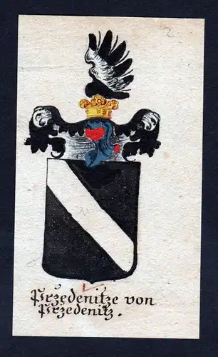 Przedenitz von Przedenitz Predenice Böhmen Wappen coat of arms Manuskript