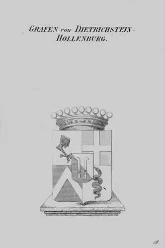 Dietrichstein Wappen Adel coat of arms heraldry Heraldik crest Kupferstich