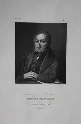 Jacques Charles Dupont Eure Politiker engraving  Portrait