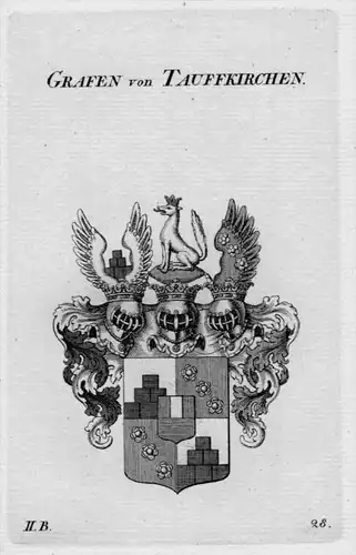 Tauffkirchen Wappen Adel coat of arms heraldry Heraldik crest Kupferstich