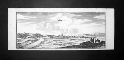 Marsal Moselle Lorraine gravure estampe vue