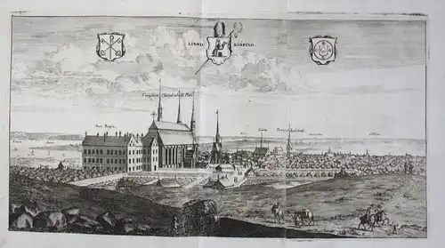 Linköping Östergötland sweden schweden Kupferstich Dahlberg engraving / Sverige Sweden Schweden