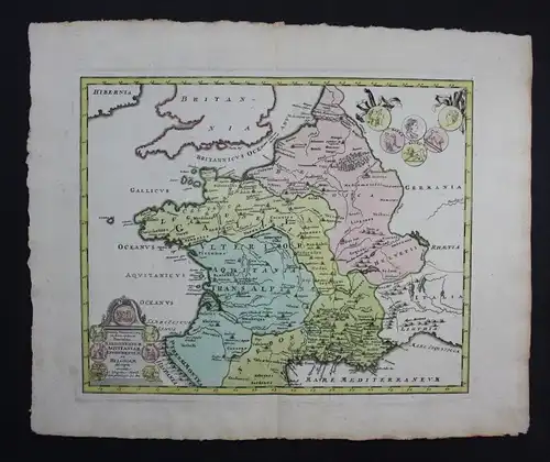 Holland Belgien Nederland Karte map engraving Kupferstich