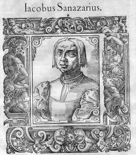 Jacobus Sanazarius - Jacopo Sannazaro (1456 - 1530) Italian Renaissance poet Dichter