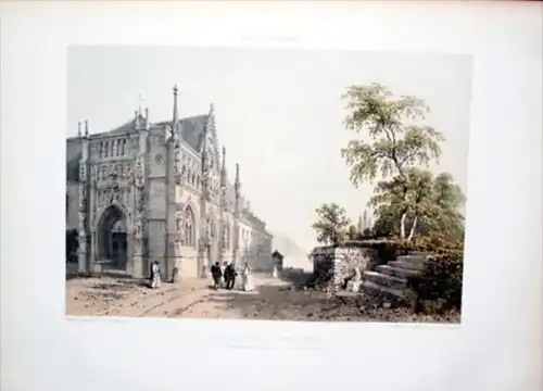 - Abbaye d'Hautecombe Rhône-Alpes Lithographie
