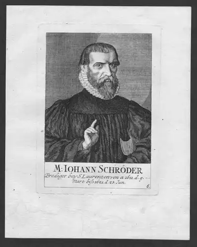h. Johann Schröder Theologe St. Lorenz Lorenzkirche Nürnberg Portrait