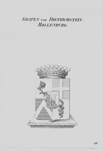 Dietrichstein Hollenburg Wappen coat of arms heraldry Heraldik Kupferstich