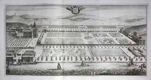 Stavsund slott Ekerön Uppland Kupferstich Dahlberg engraving / Sverige Sweden Schweden