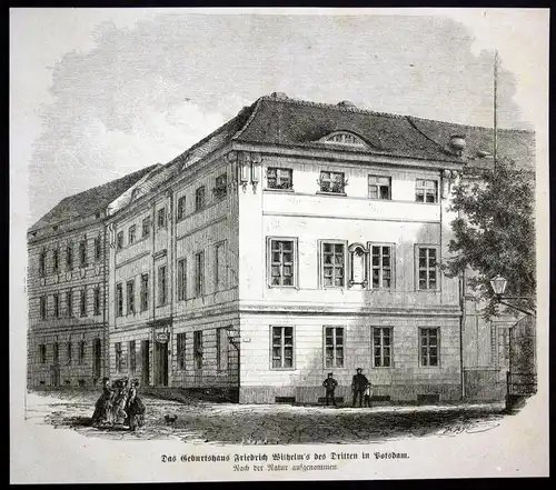 Das Geburtshaus Friedrich Wilhelm's des Dritten in Potsdam - Potsdam Friedrich Wilhelm III Geburtshaus Ansicht