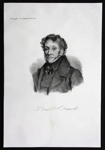 P. Demeester General Frankreich France lithograph Lithographie Portrait