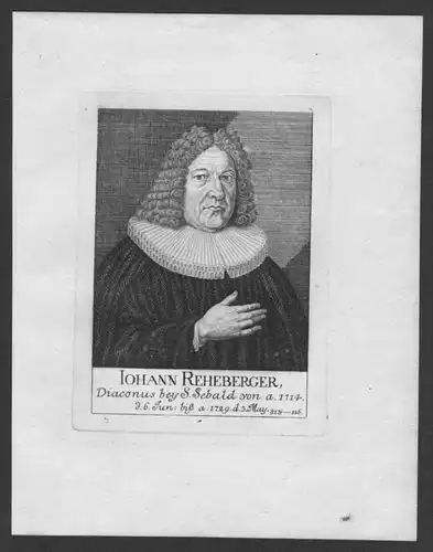 Johann Reheberger Diakon St. Sebald Sebalduskirche Nürnberg Portrait