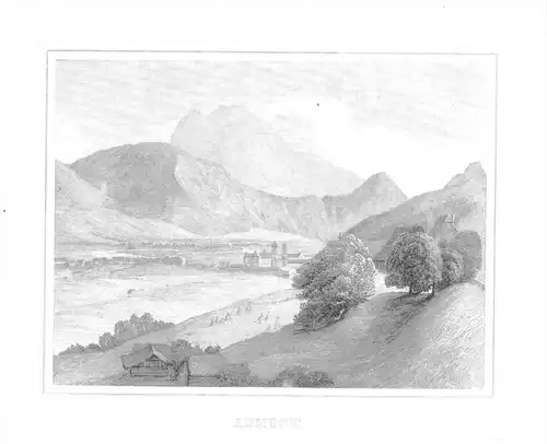 Admont Österreich Autriche Austria Original  engraving