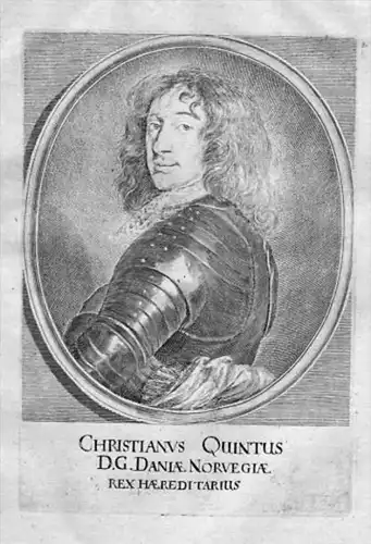 Christianus Quintus D.G. Daniae Norvegiae - Christian V. Denmark (1646 - 1699) Danmark Dänemark King König N