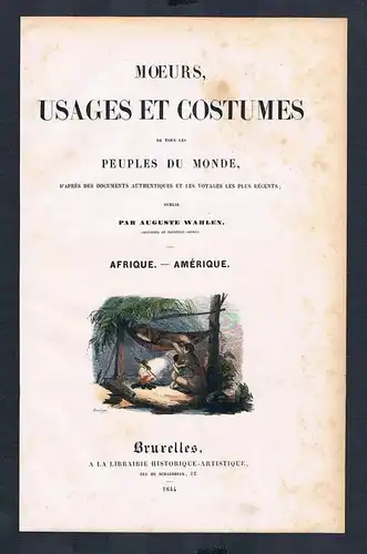 Titel title moeurs usages et costumes costumes Trachten