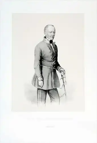 Feldmarschall-Lieutenant v. Schönhals - Karl von Schönhals (1788 - 1857) General Österreich Austria Portrai