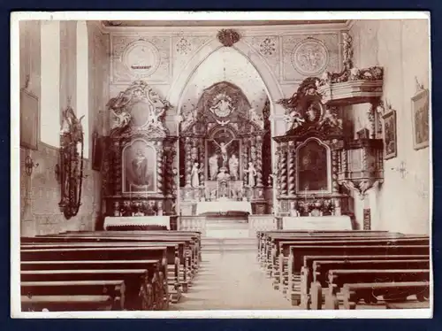 Schillingsfürst katholische Kirche Kloster Altar CAB Photo vintage Foto