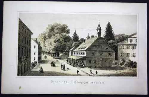 Bad Rippoldsau Hof Quellenbau Schwarzwald Baden-Württemberg Lithographie