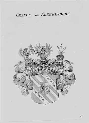Klebelsberg Wappen Adel coat of arms heraldry Heraldik crest Kupferstich