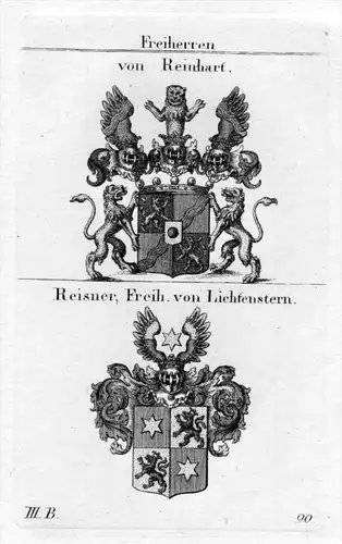 Reinhart Reisner - Wappen Adel coat of arms heraldry Heraldik Kupferstich