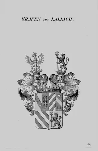 Lallich Wappen Adel coat of arms heraldry Heraldik crest Kupferstich