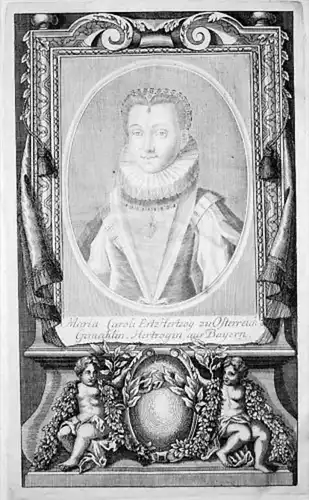 Maria Anna von Bayern Kupferstich Portrait engraving gravure