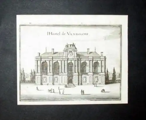 Paris Palais Vandosme Frankreich Kupferstich engraving gravure Merian
