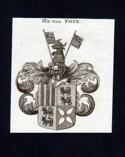 Herren v. Foix Kupferstich Wappen