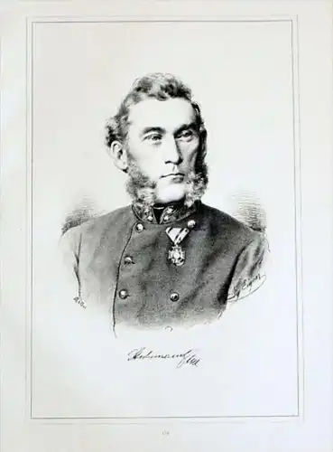 Georg Stubenrauch von Tannenberg Portrait Lithographie litho
