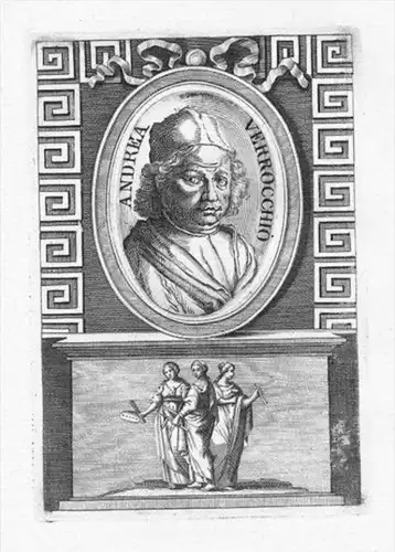 Andrea Verrocchio Italia painter Portrait acquaforte engraving