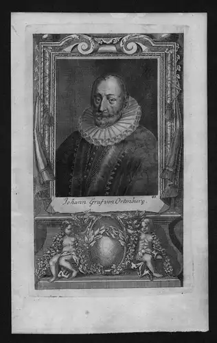 Johann Georg von Ortenburg Reichsgraf engraving Kupferstich Portrait