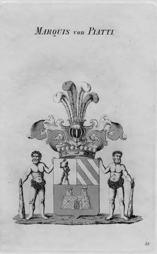 Piatti Wappen Adel coat of arms heraldry Heraldik crest Kupferstich