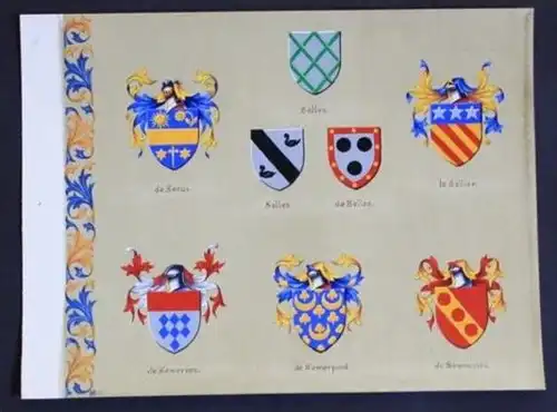 Secus Selles Sellier Semeries Semerpont Blason Wappen Heraldik coat of arms
