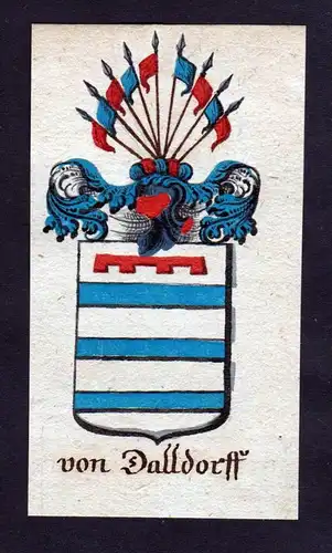von Dalldorff Dalldorf Böhmen Wappen coat of arms Manuskript