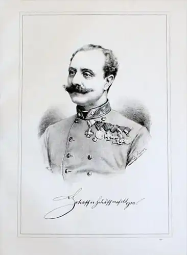 Anton Ritter Schaffer v Schäffersfeld Portrait Lithographie litho