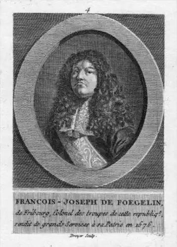 Francois-Joseph de Foegelin - Franz Joseph Vögelin / Lauffenburg Freiburg Schweiz Suisse