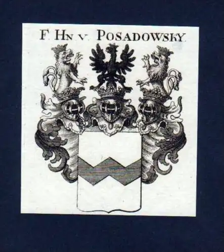 Freiherren v. Posadowsky Posadowski Kupfer Wappen