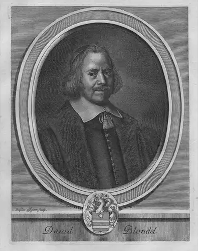 David Blondel - Theologe - Portrait Wappen