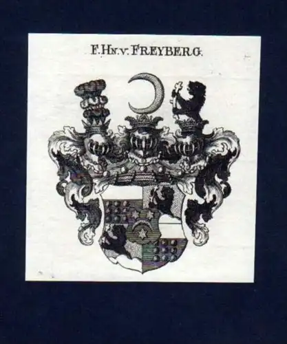 Freiherren v. Freyberg Kupferstich Wappen