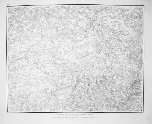 Troyes Orleans Dijon Bourges Militär-Karte map engraving gravure