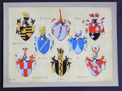 Armstorffer Appenberger Axtheim Auer Aw Ayhin Wappen Heraldik Blason