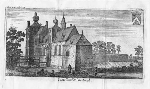 Kasteel Westmalle Malle Antwerpen Kupferstich gravure Belgique