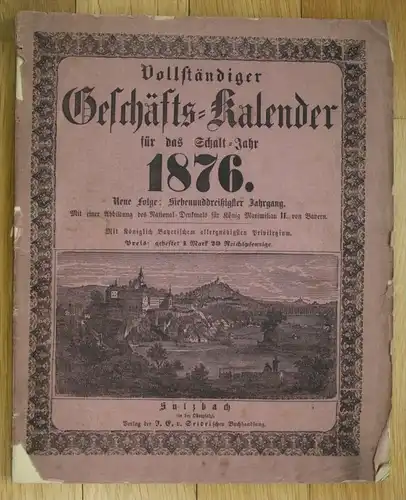 Vollständiger Geschäfts Kalender Sulzbach Schaltjahr