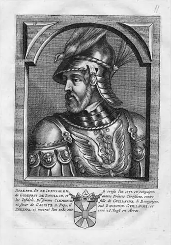 Robert II. Flandre Flandern Flanders Portrait Kupferstich gravure