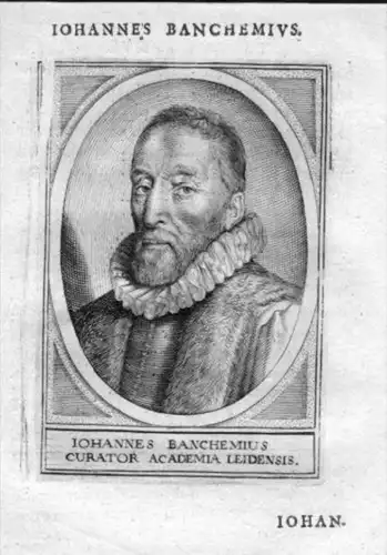 Johann Banchemius Leiden Holland Portrait Kupferstich gravure