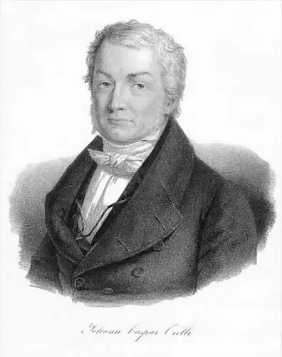 Johann Caspar von Orelli Philologe Litho Portrait