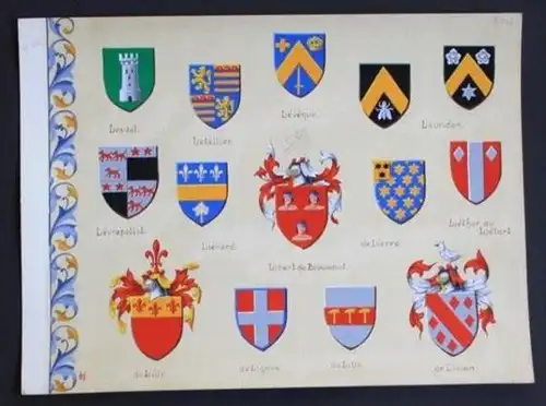 Libert de Beaumont Lille Limon Lèvrepollet Lesval Blason Wappen Heraldik