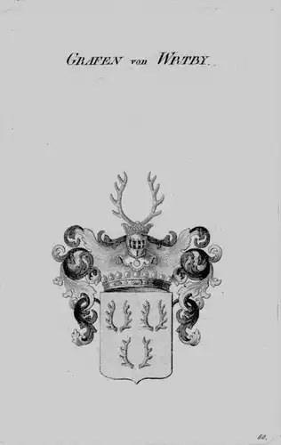 Wrtby Wappen Adel coat of arms heraldry Heraldik crest Kupferstich
