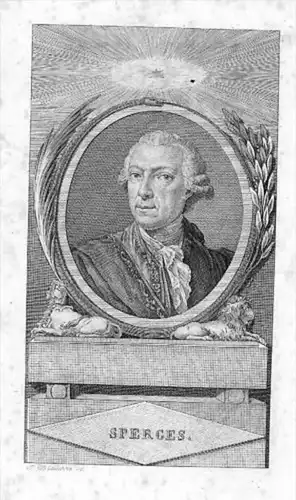 Joseph Freiherr Sperges Kupferstich Portrait engraving