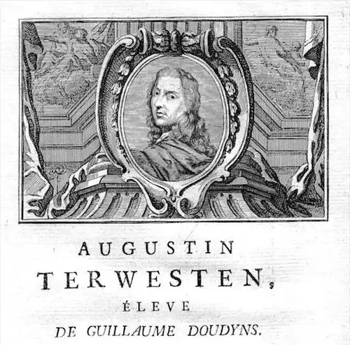 Augustin Terwesten painter Maler Portrait Kupferstich gravure engraving