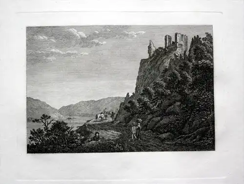 Ruinen von Rheinstein oder Koenigstein - Burg Rheinstein Trechtingshausen Ansicht
